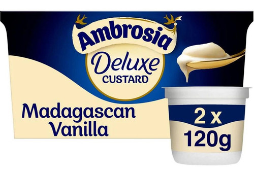 Ambrosia Madagascan Vanilla Custard Twin Pack 2 x 120g