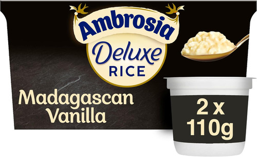Ambrosia Madagascan Vanilla Rice Twin Pack 2 x 120g