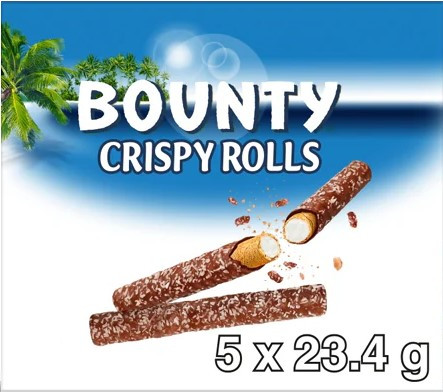 Bounty Crispy Rolls 5 Pack 5 x 23.4g