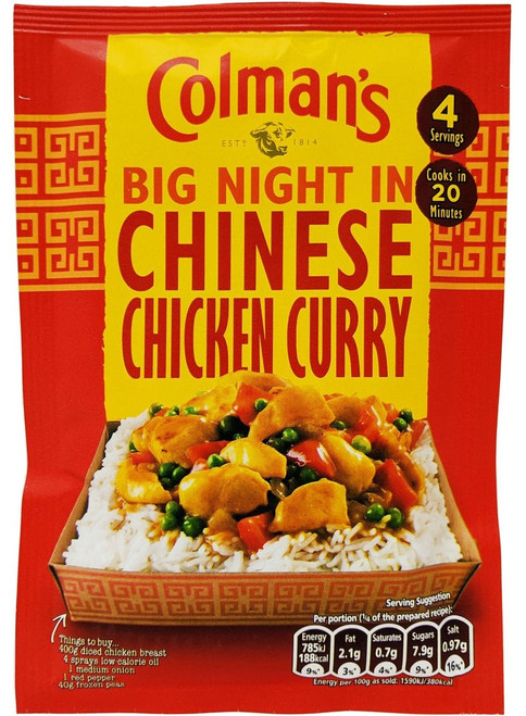 Colmans Big Night In Chinese Curry Mix 47g