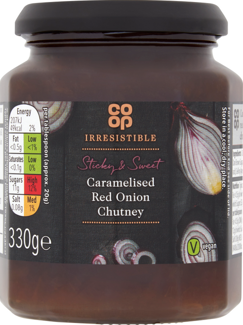 Co-Op Irresistible Caramelised Red Onion 330g