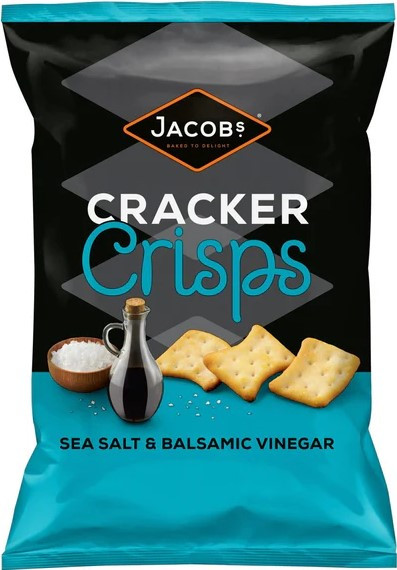 Jacobs Cracker Crisps Sea Salt & Balsamic Vinegar 150g