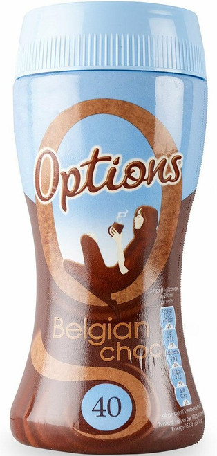 Options Belgian Drinking Chocolate Jar 220g