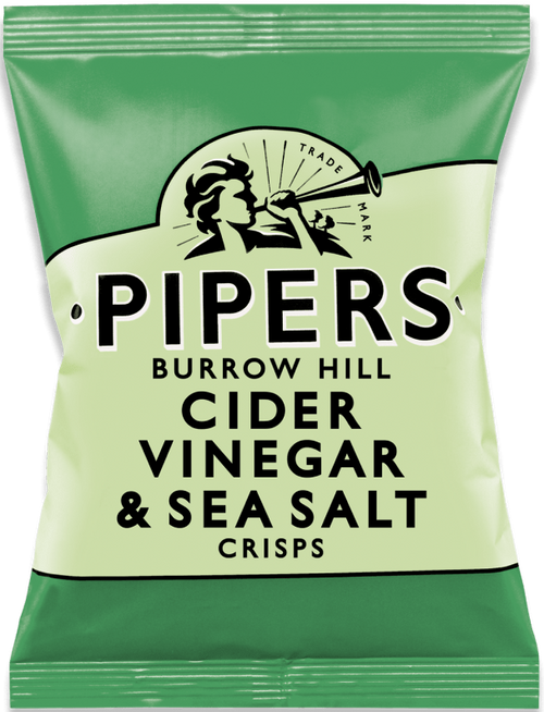 Pipers Cider Vinegar & Sea Salt Crisps 40g