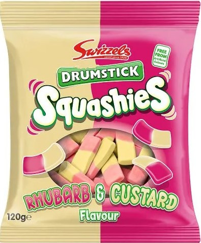 Swizzels Squashies Rhubarb & Custard 120g