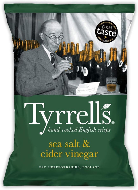 Tyrrells Sea Salt & Cider Vinegar Crisps 40g