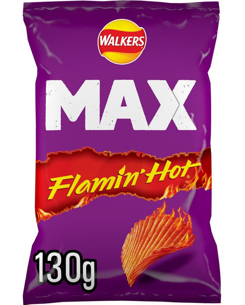 Walkers Max Extra Flamin Hot Large Bag 130g