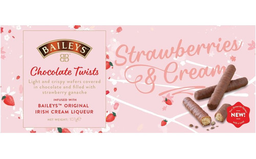 Baileys Strawberries & Cream Chocolate Twists 107g
