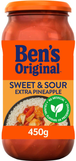 Uncle Bens Sweet & Sour Extra Pineapple 450g  x 6