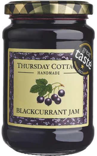 6 x Thursday Cottage Blackcurrant Jam 340g
