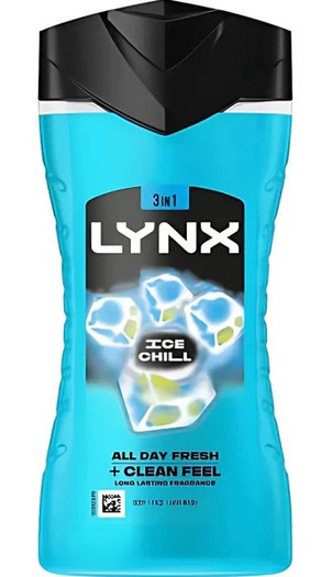6 x Lynx Shower Gel Ice Chill 225ml