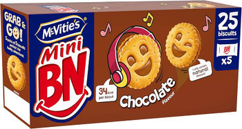 12 x Mcvities BN Minis Chocolate 5 Pack