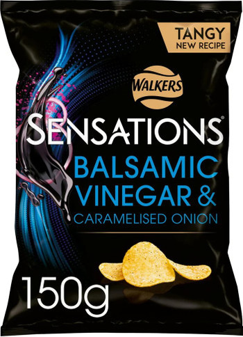 12 x Sensations Caramelised Onion & Balsamic Vinegar Large Bag 150g