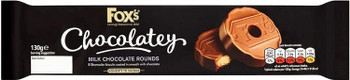 Foxs Chocolatey Shortcake Rounds 130g x 12