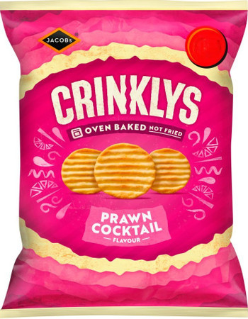 15 x Jacobs Crinklys Prawn Cocktail 90g