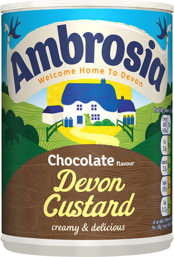 Ambrosia Chocolate Custard Can 400g  x 12