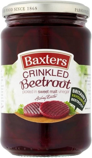 6 x Baxters Beetroot Crinkle Cut in Sweet Vinegar 455g