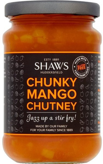 6 x Shaws Chunky Mango Chutney 300g