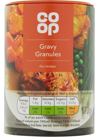Co-op Chicken Gravy Granules 170g x 12