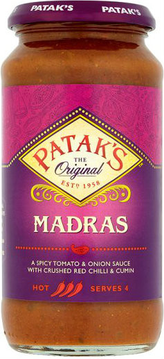 Patak's Madras Curry Sauce 450g - Authentic British