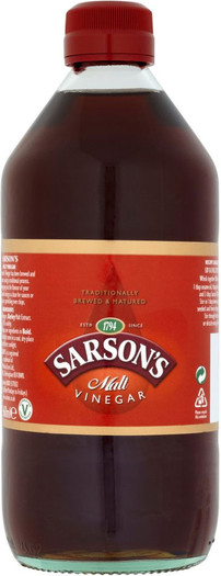 Sarsons Malt Vinegar bottle 250ml x 12 - britishaisles