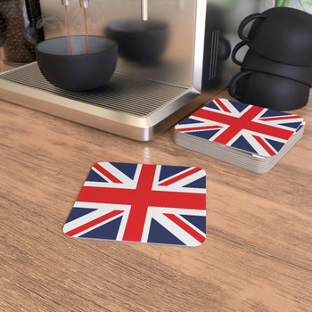 British Flag Coasters - 50 or 100 Pack | British Food Depot