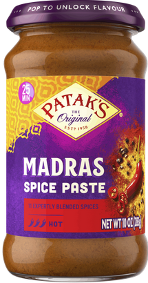Patak's Madras Curry Paste 283g - Authentic Indian Spice