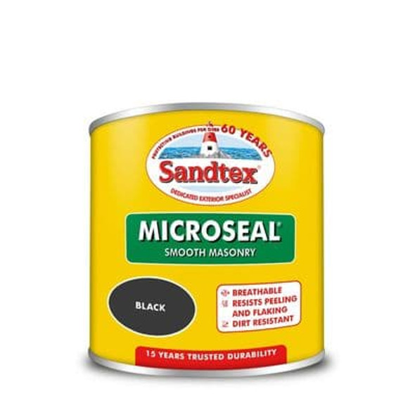 SANDTEX MICROSEAL SMOOTH MASONRY BLACK 1L