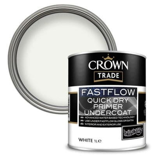 Crown Quick Dry Primer Undercoat White 1L & 2.5L