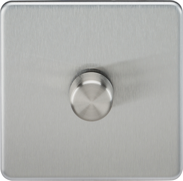 1G 2-way 10-200W (5-150W LED) Trailing Edge Dimmer - Brushed Chrome