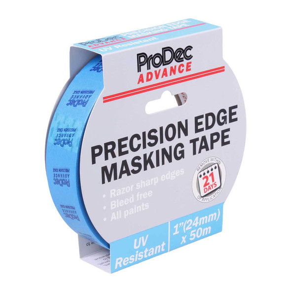 ProDec Advance 1" x 50m UV Resistant Precision Edge Masking Tape