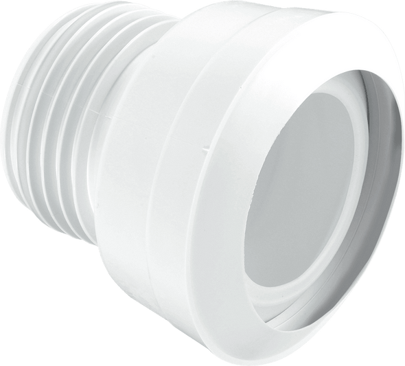 McAlpine Straight MACFIT WC Connector 3½"/90mm