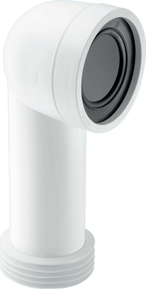 McAlpine 90° Bend Adjust. Length Rigid WC Connector