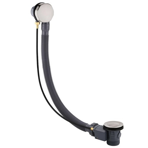 Bath Cable Pop-Up Waste with Overflow - Chrome