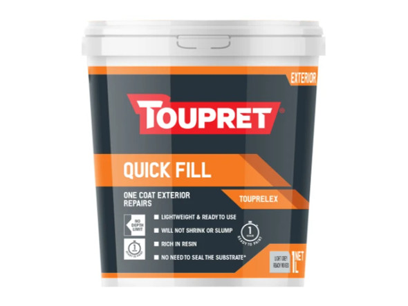 Toupret Exterior Quick Fill 1 litre