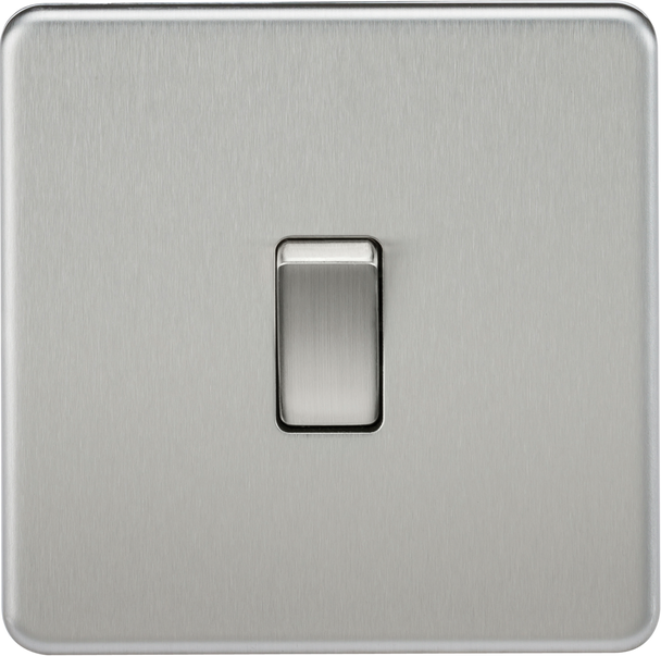 10AX 1G 2-way Switch - Brushed Chrome