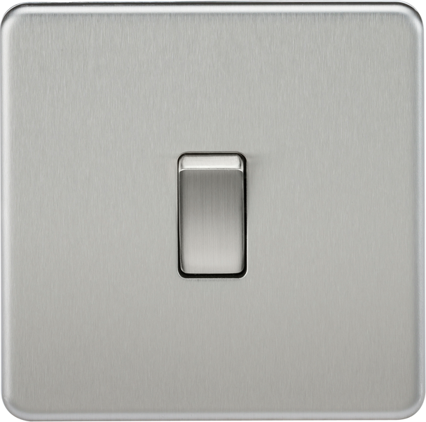 10AX 1G DP Switch - Brushed Chrome