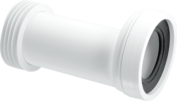 97-107mm Inlet 20mm Offset Adjustable Length Rigid WC Connector

Available with finned outlets for 4″/110mm PVC-U and cast iron soil pipe diameters (internal)

97-107mm Inlet suits all pan spigots

Adjustable Length

Complies with BS 5627:1984 and DIN 1389:2015-12

Manufactured in Polypropylene  WC-CON5