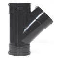 110mm 45° 3 Socket Black  Branch