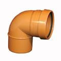 Push-Fit  Single Socket Tight Bend 110mm Terracotta