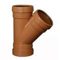 Push-Fit  3 Socket 45 Branch 110mm Terracotta