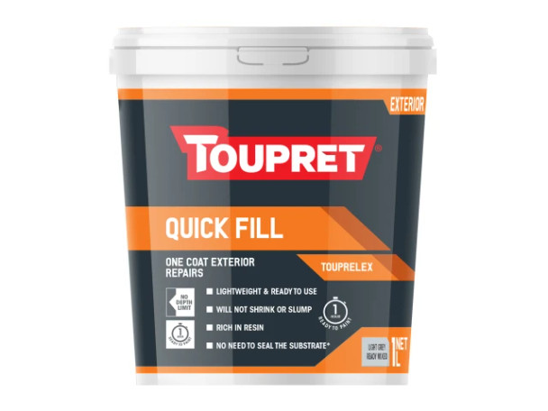 Toupret Exterior Quick Fill 1 litre