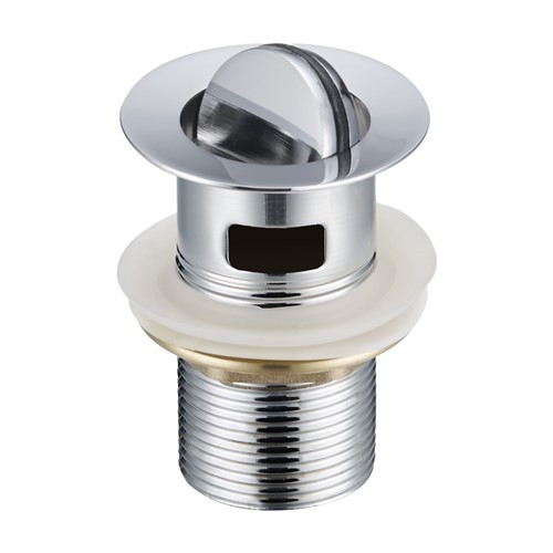 Flip Top Turnover Basin Waste - Slotted - Chrome