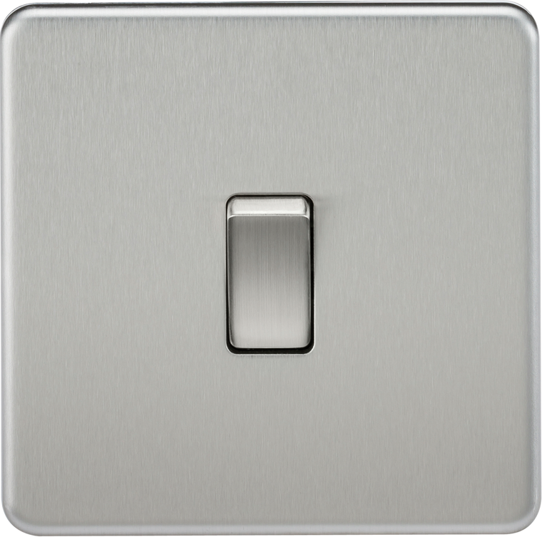 10AX 1G Intermediate Switch - Brushed Chrome