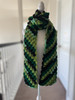 Green Barlow Color Handmade-Crochet Scarf