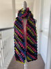 Black Neon Lights Color Handmade-Crochet Scarf