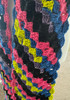 Black Neon Lights Color Handmade-Crochet Scarf