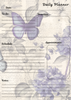Handmade Butterfly Themed Daily Planner Notepad
