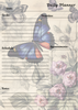 Handmade Butterfly Themed Daily Planner Notepad