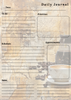 Handmade Coffee Themed Daily Journal Notepad